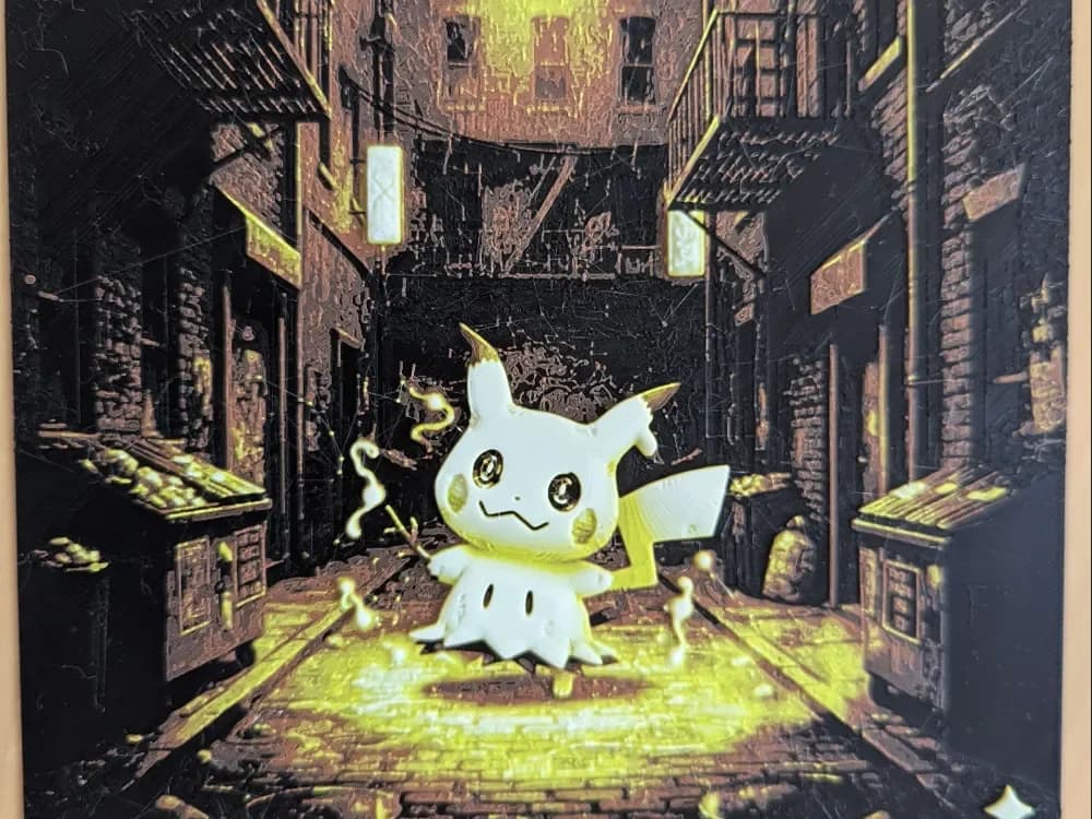 hueforge mimiqui v Mimikyu by ZombiePaint3D HueForge model: hueforge mimiqui v Mimikyu by ZombiePaint3D