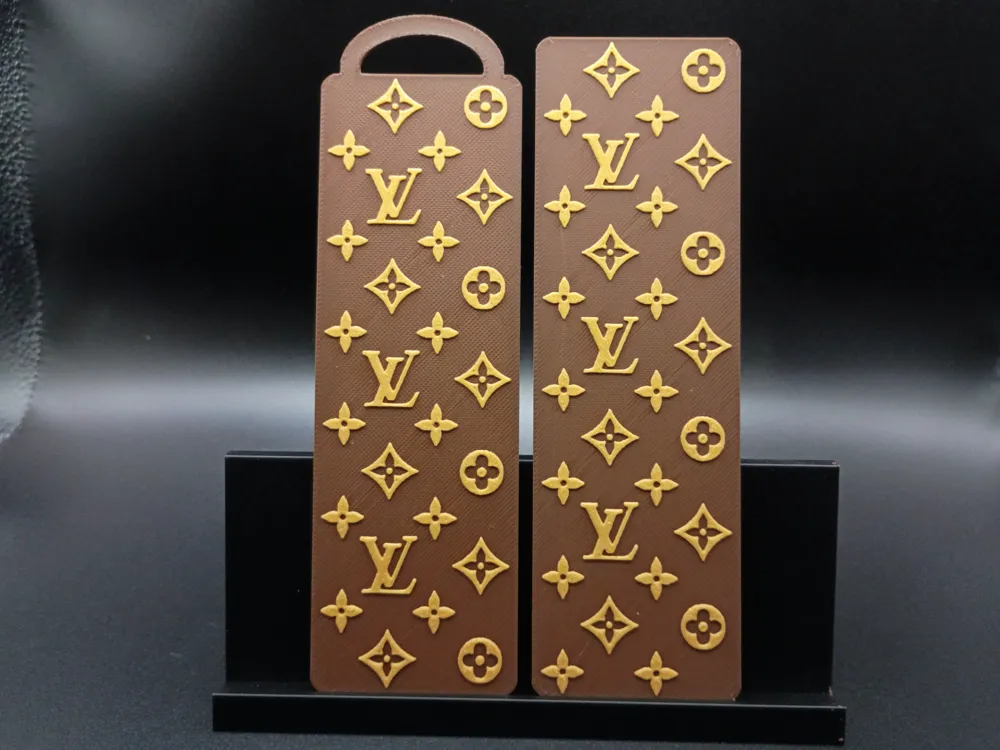 Louis Vuitton, LV Bookmark by 3djd HueForge model: Louis Vuitton, LV Bookmark by 3djd