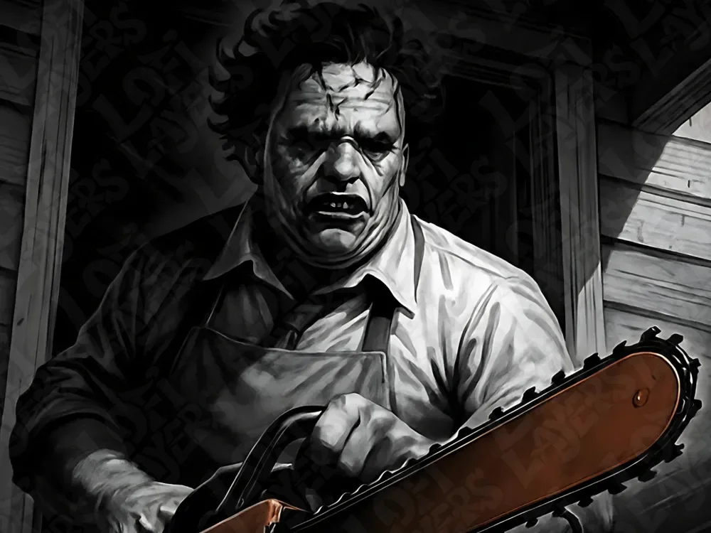 Leatherface Hueforge by LoFi Layers HueForge model: Leatherface Hueforge by LoFi Layers