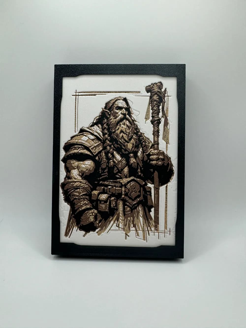 D&D Character Concepts - Dwarf Cleric by Canadian Gamer HueForge model: D&D Character Concepts - Dwarf Cleric by Canadian Gamer