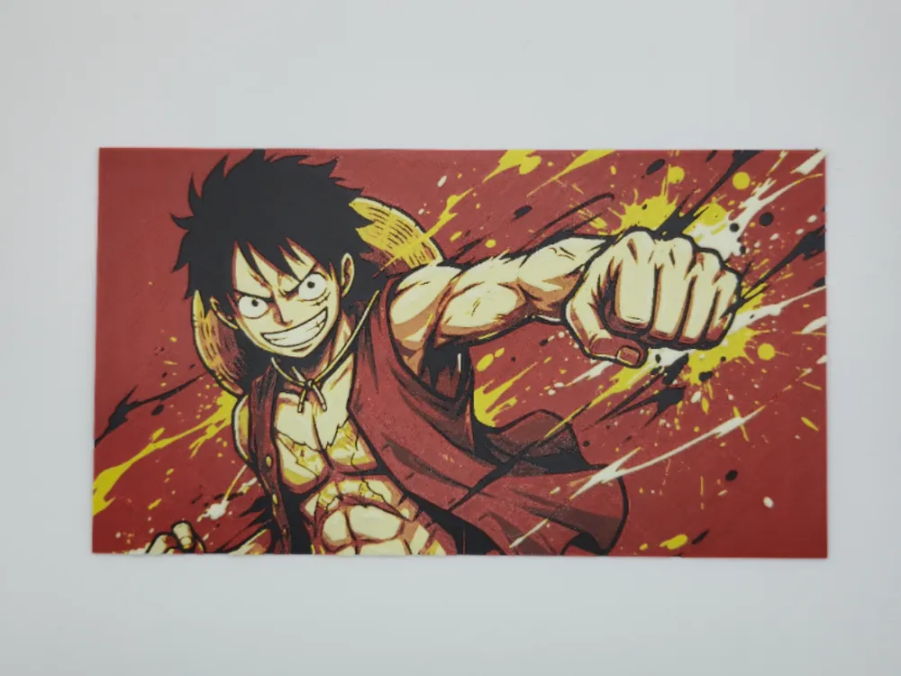 Luffy One piece by Kactus Fpv HueForge model: Luffy One piece by Kactus Fpv