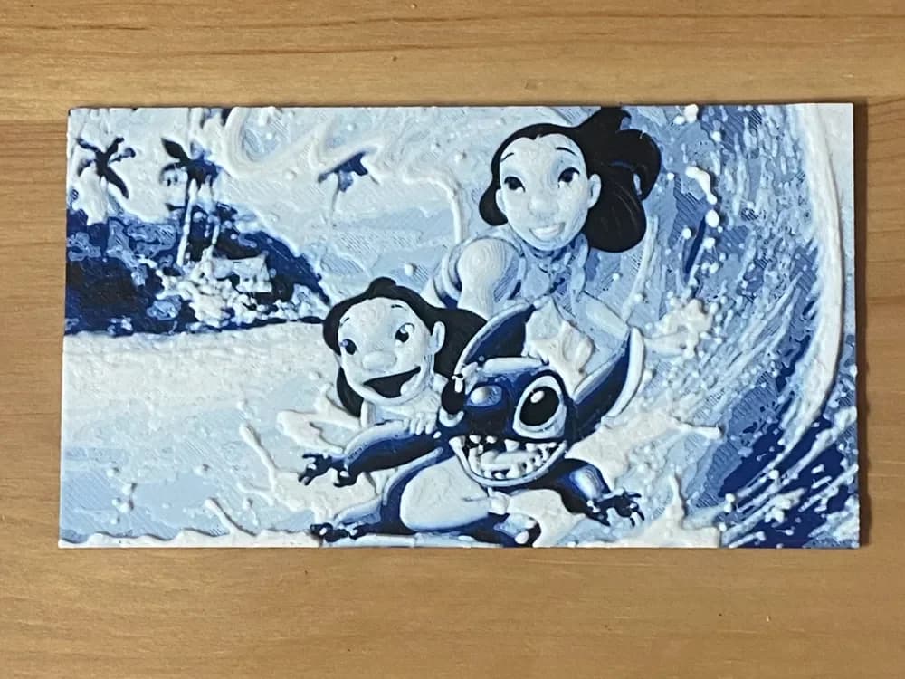 lilo and stitch hueforge by Morganja HueForge model: lilo and stitch hueforge by Morganja