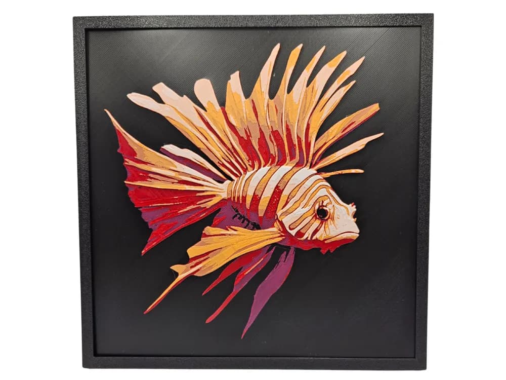 Lionfish 1 by BusyKikiBee HueForge model: Lionfish 1 by BusyKikiBee