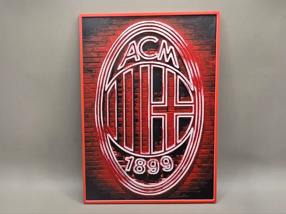 AcMilan Logo - HueForge by keko HueForge model: AcMilan Logo - HueForge by keko