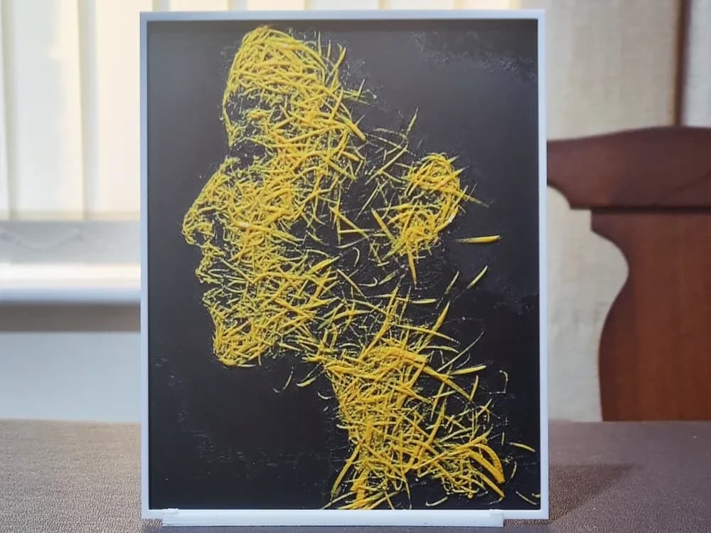 Chaotic Sparks - HueForge 3 Color by BoDad HueForge model: Chaotic Sparks - HueForge 3 Color by BoDad