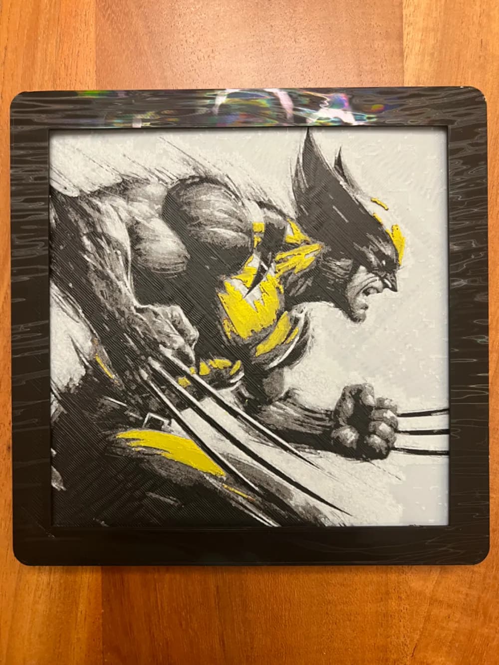 Wolverine with Claws Extended 2.0 by JustBe 3D Printing HueForge model: Wolverine with Claws Extended 2.0 by JustBe 3D Printing