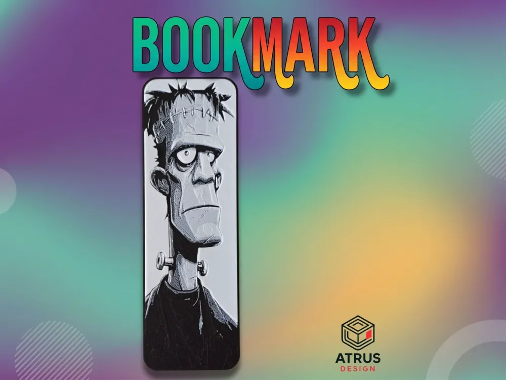 Frankie Cartoon Bookmark by Atrus Design HueForge model: Frankie Cartoon Bookmark by Atrus Design