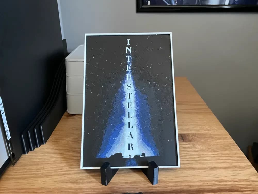 Interstellar (2014) Hueforge Movie Poster by NiiON HueForge model: Interstellar (2014) Hueforge Movie Poster by NiiON