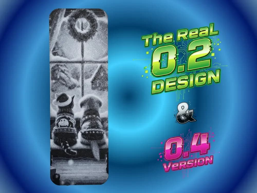 Dog & Cat Christmas Bookmark by Atrus Design HueForge model: Dog & Cat Christmas Bookmark by Atrus Design
