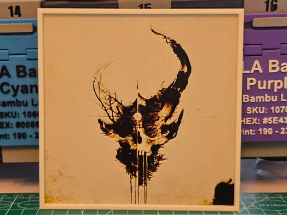 Demon Hunter "Extremist" Album - Hueforge Art by Lumpy3D HueForge model: Demon Hunter "Extremist" Album - Hueforge Art by Lumpy3D