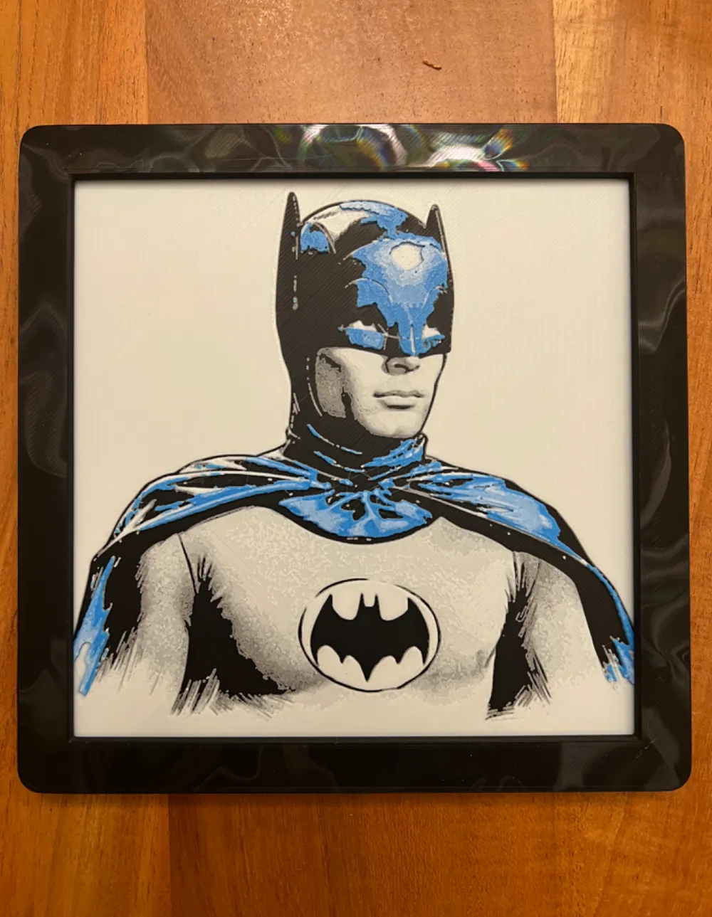 Batman (Adam West Version) by JustBe 3D Printing HueForge model: Batman (Adam West Version) by JustBe 3D Printing