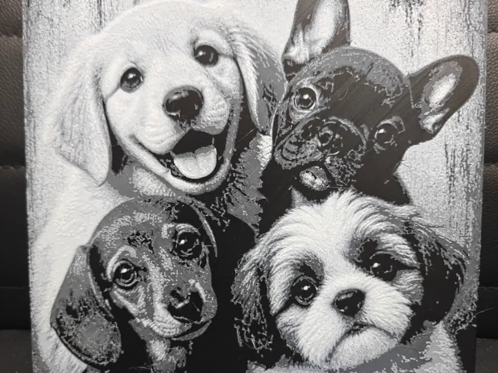 Lovely dogs NO AMS REQUIRED by TheHueforgeLady HueForge model: Lovely dogs NO AMS REQUIRED by TheHueforgeLady