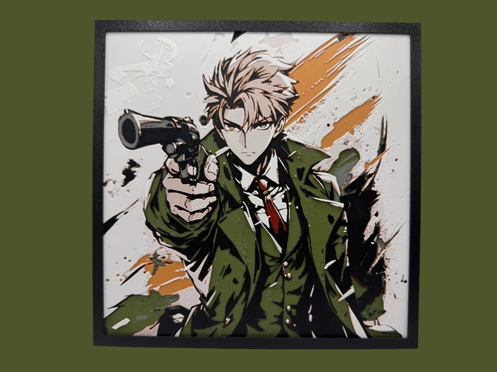 Loid Forger - Spy X Family by Canadian Gamer HueForge model: Loid Forger - Spy X Family by Canadian Gamer