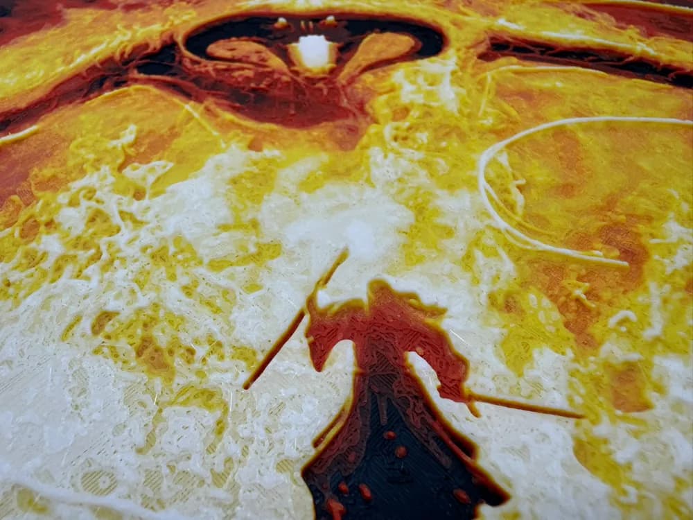 Gandalf vs Balrog HueForge by zombeh HueForge model: Gandalf vs Balrog HueForge by zombeh