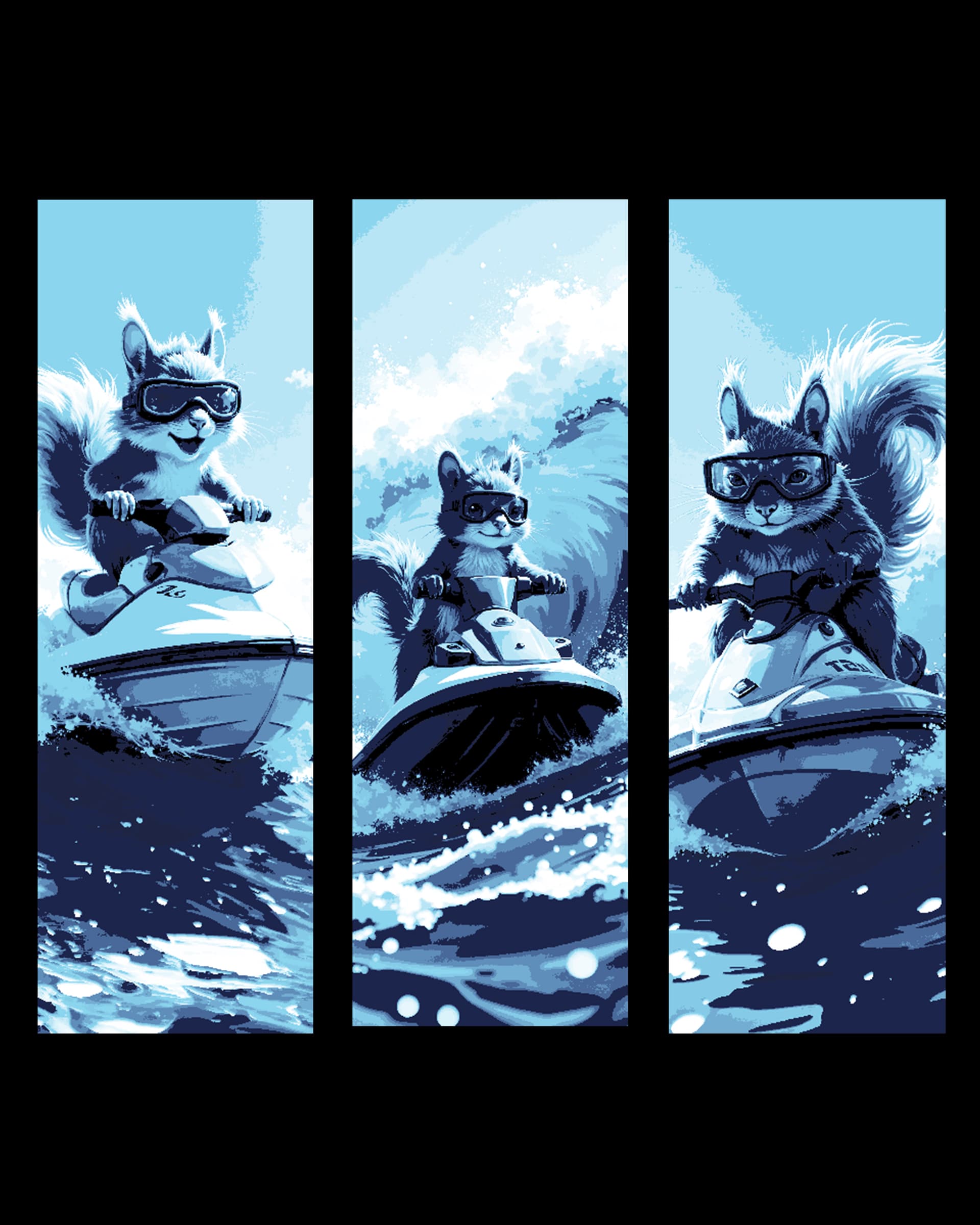 Blazing a line on the surf with his Jet ski - Squirrel Power!! Set of bookmarks by BooneCo3d HueForge model: Blazing a line on the surf with his Jet ski - Squirrel Power!! Set of bookmarks by BooneCo3d