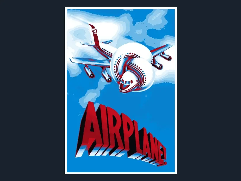 Airplane! (Movie Poster - HueForge) by HugheCraft HueForge model: Airplane! (Movie Poster - HueForge) by HugheCraft