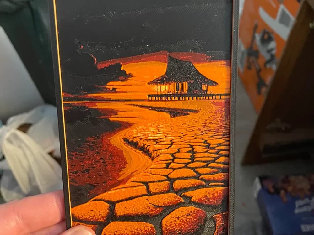 Stony Beach Hut Hueforge by Advancedtechworldwide HueForge model: Stony Beach Hut Hueforge by Advancedtechworldwide