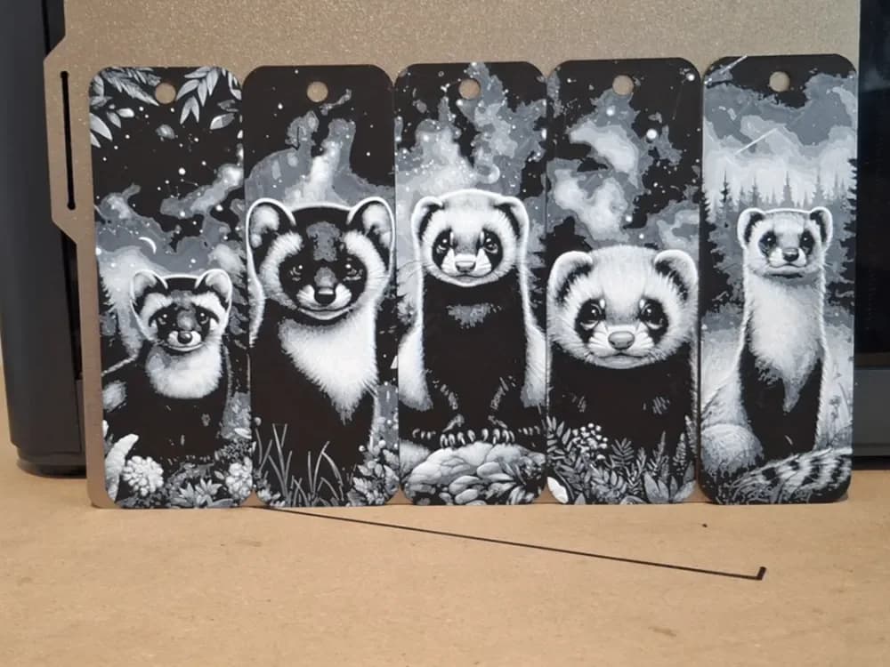Set of 5 polecat / ferret bookmarks Set of 5 polecat / ferret bookmarks