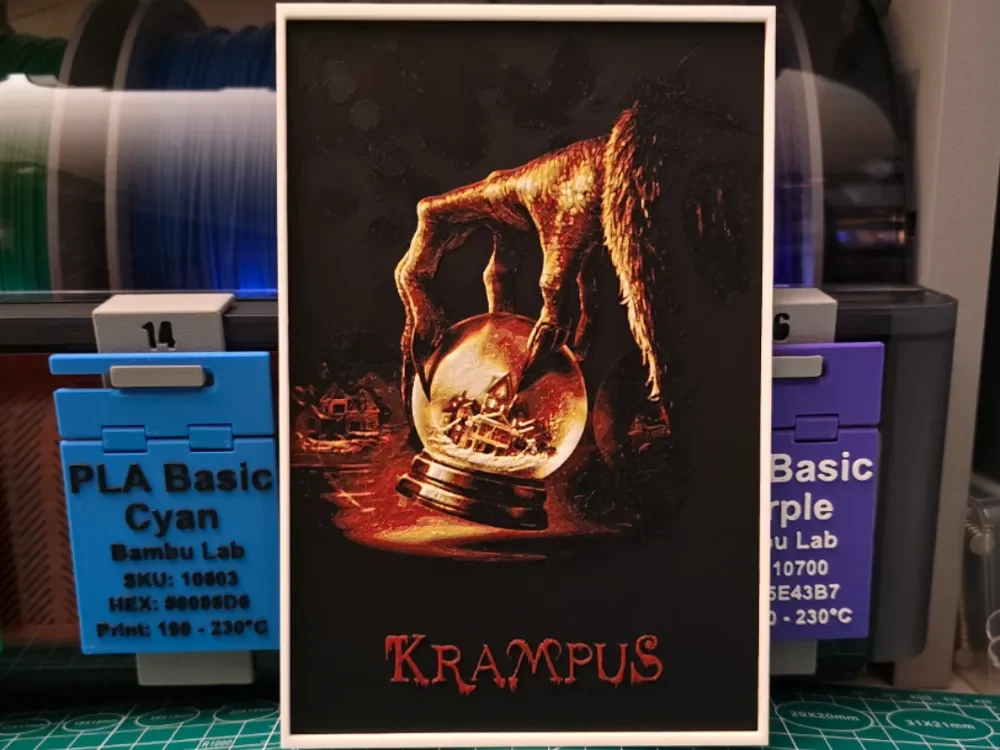 Krampus Movie Poster - Hueforge Art Krampus Movie Poster - Hueforge Art