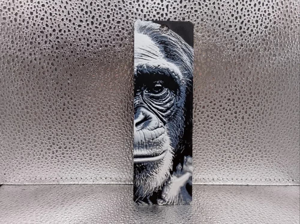 Chimpanzee Bookmark - Hueforge by Borishotch Industries HueForge model: Chimpanzee Bookmark - Hueforge by Borishotch Industries