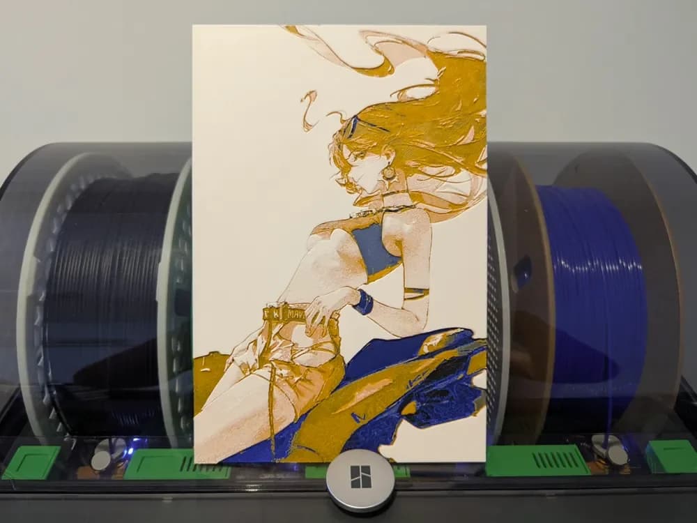 HueForge model: Genshin Impact Mavuika by Razel