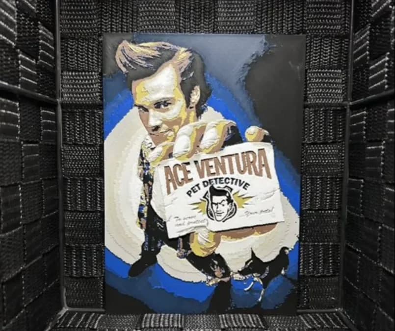 Hueforge Movie Poster - Ace Ventura - by JoDau HueForge model: Hueforge Movie Poster - Ace Ventura - by JoDau