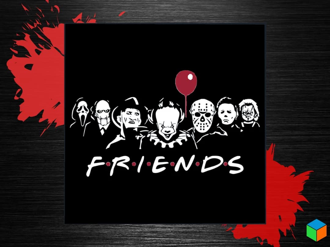 🩸 “FRIENDS” (Horror Edition) 🔪 by 3D Prints By Vic HueForge model: 🩸 “FRIENDS” (Horror Edition) 🔪 by 3D Prints By Vic