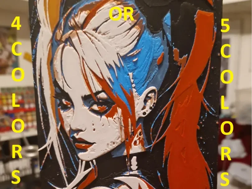 Harley Quinn Hueforge by Dakiren HueForge model: Harley Quinn Hueforge by Dakiren