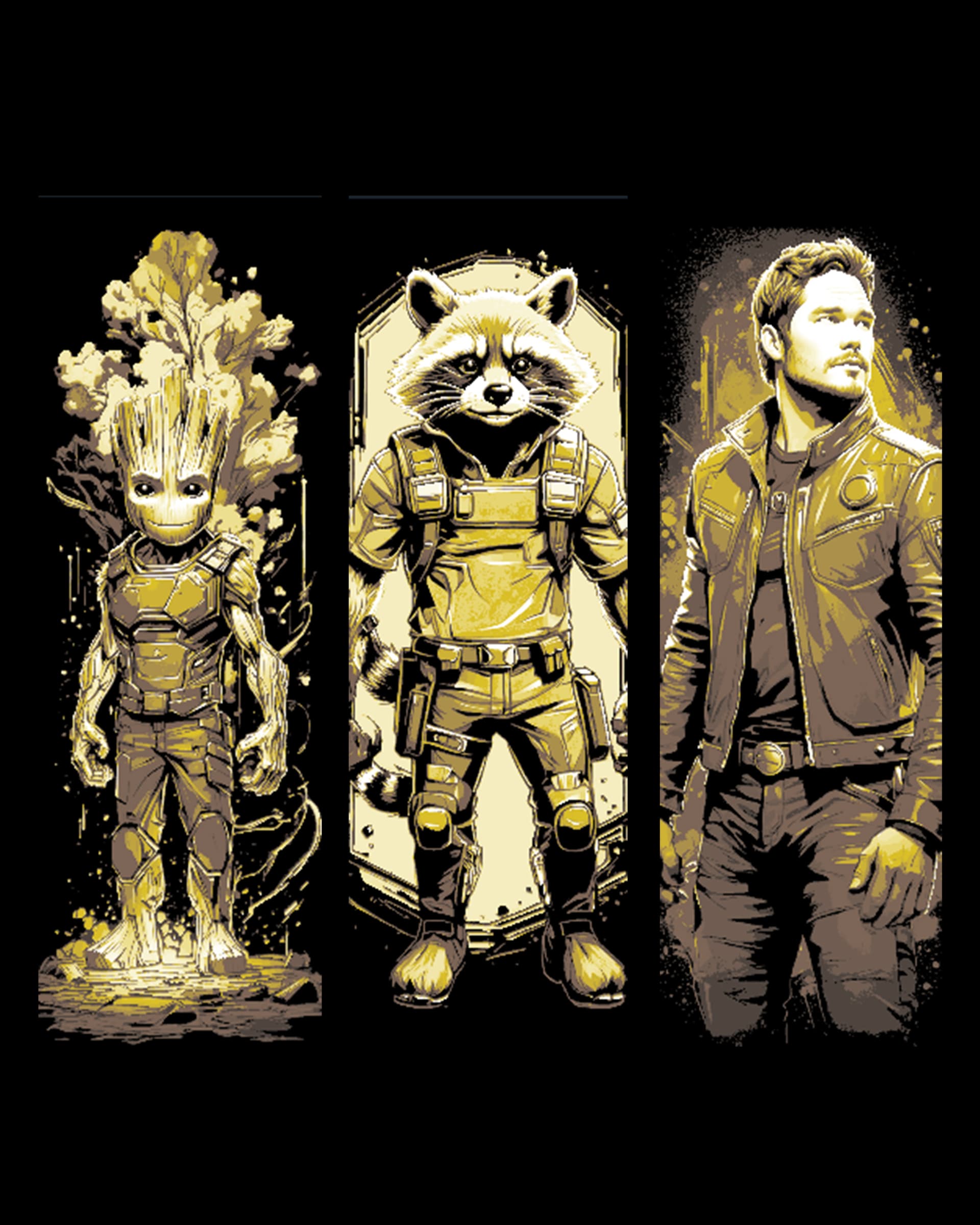 Fanart Set of Bookmarks from Guardians of the Galaxy - Rocket, Groot and Star-Lord Fanart Set of Bookmarks from Guardians of the Galaxy - Rocket, Groot and Star-Lord