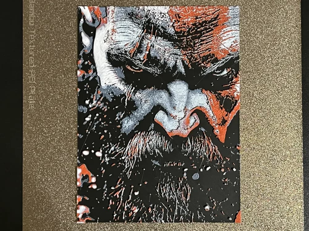 HueForge model: Kratos God of War Hueforge by FantasyZ