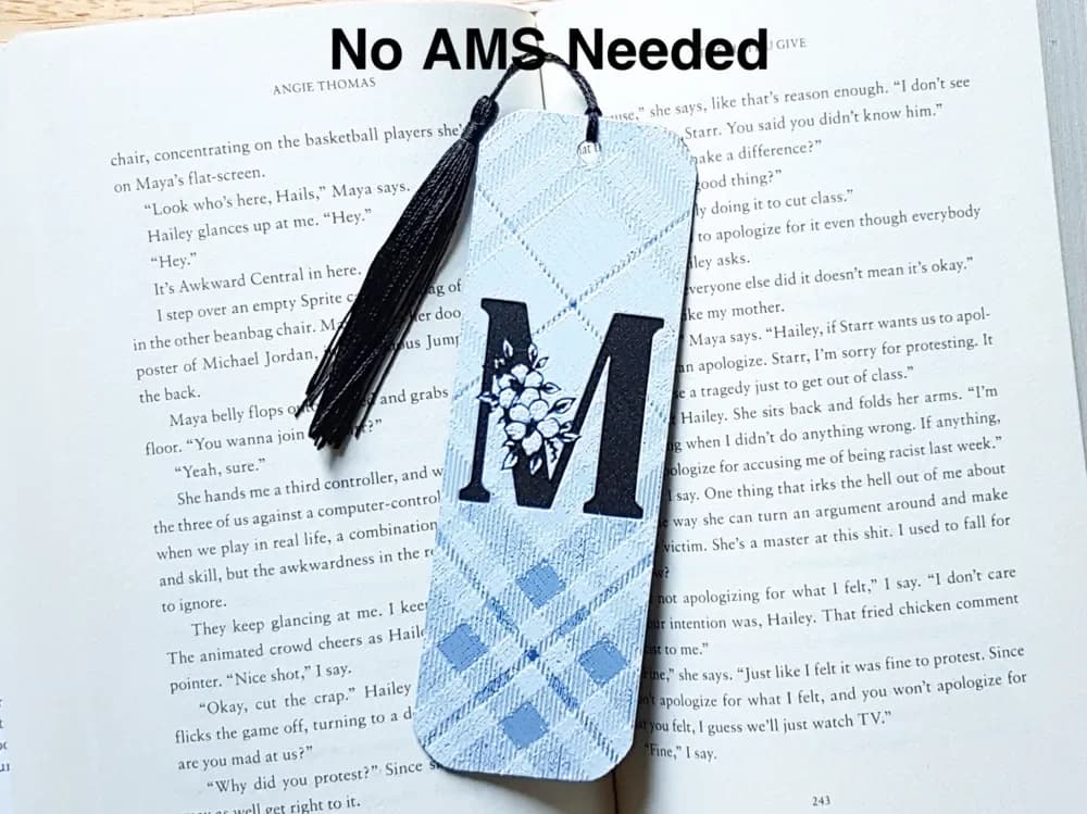 Monogram M Bookmark. Hueforge by Dame Jo HueForge model: Monogram M Bookmark. Hueforge by Dame Jo