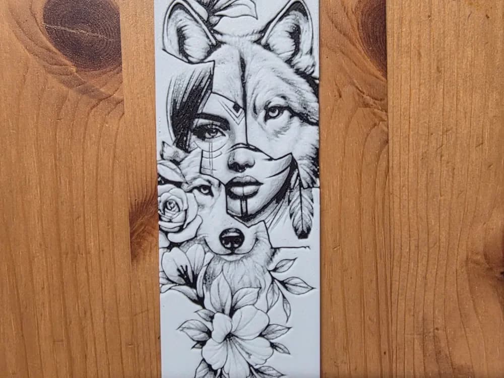 Women Bookmark by Morganja HueForge model: Women Bookmark by Morganja