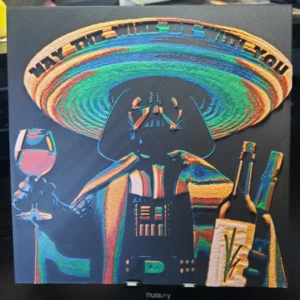 Happy Hour Darth Vader by the_bearded_jedi HueForge model: Happy Hour Darth Vader by the_bearded_jedi