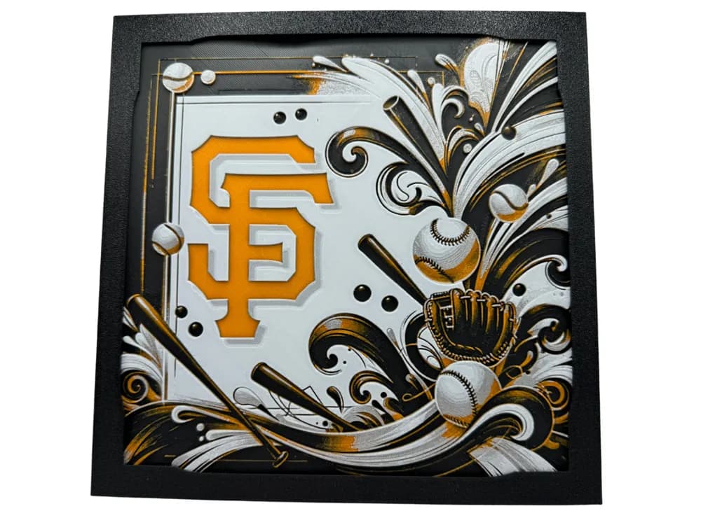 San Francisco Giants - MLB Hueforge by Canadian Gamer HueForge model: San Francisco Giants - MLB Hueforge by Canadian Gamer
