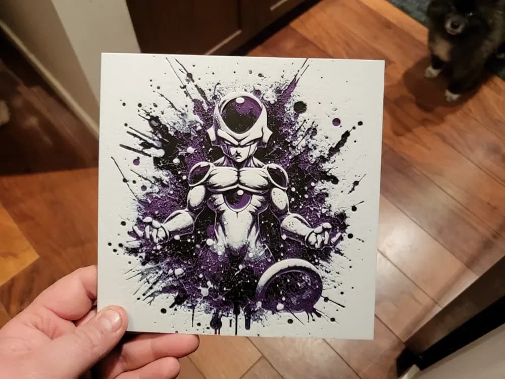 Graffiti Lord Frieza Hueforge by 3Ree Printing HueForge model: Graffiti Lord Frieza Hueforge by 3Ree Printing