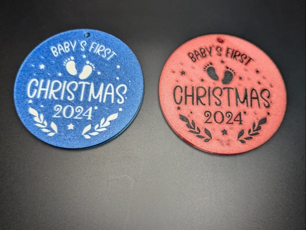 Baby's first christmas ornament