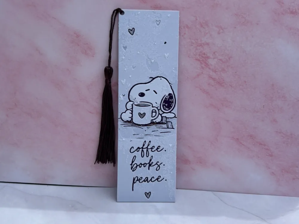 Snoopy Coffee Bookmark by EDesign HueForge model: Snoopy Coffee Bookmark by EDesign