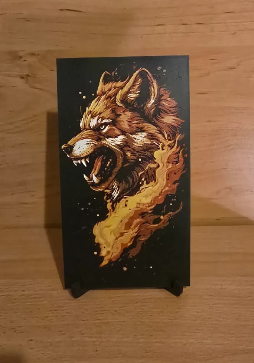 Fox Fire Hueforge by Kactus Fpv HueForge model: Fox Fire Hueforge by Kactus Fpv