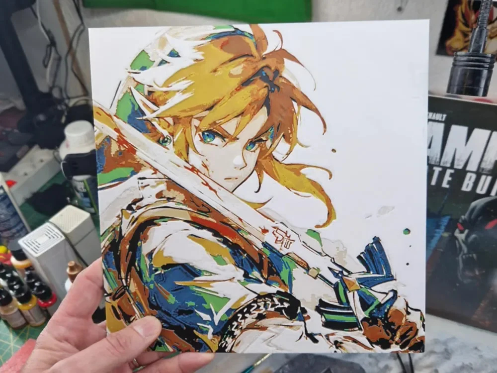 The Legend of Zelda Hueforge - Link by Dakiren HueForge model: The Legend of Zelda Hueforge - Link by Dakiren