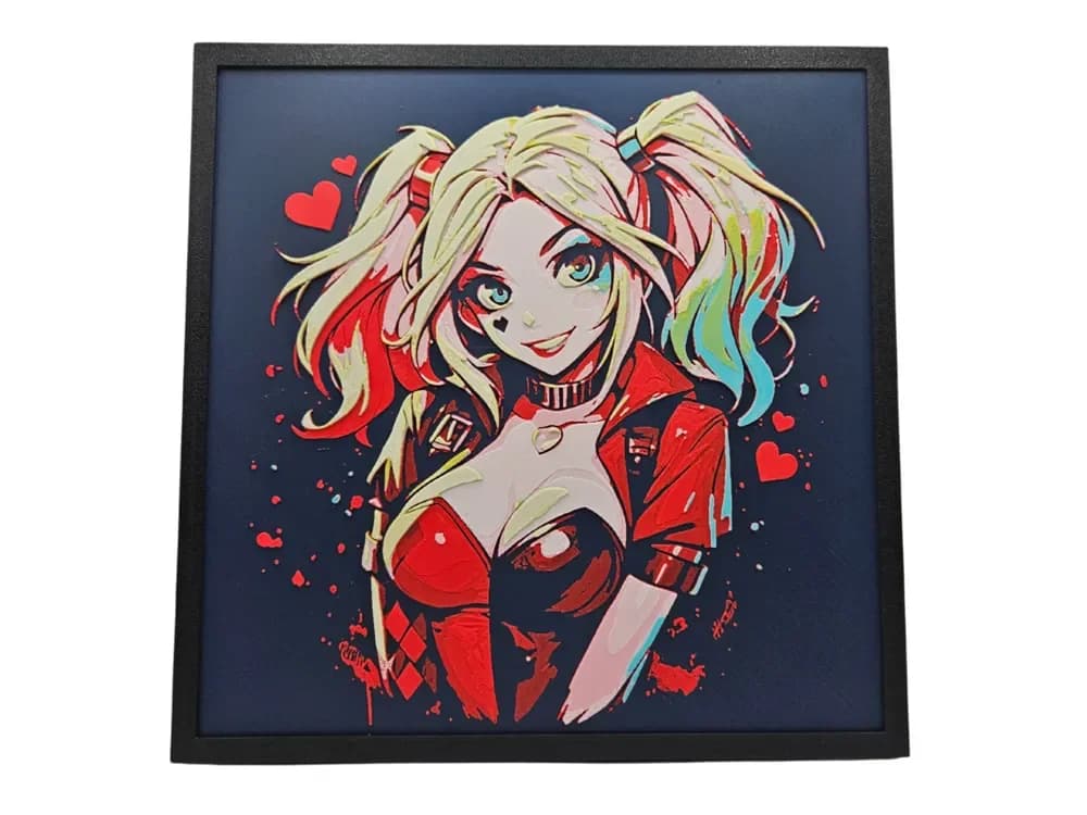 Harley Quinn by BusyKikiBee HueForge model: Harley Quinn by BusyKikiBee