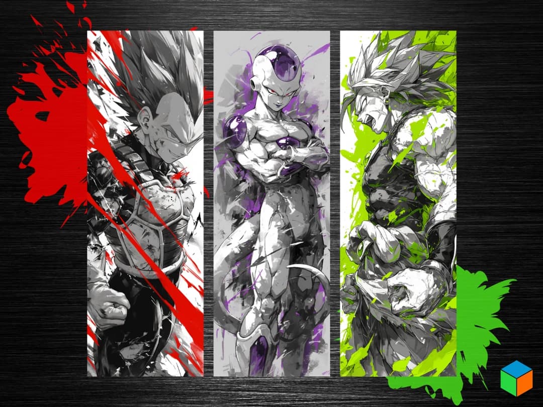Vegeta Bookmark by 3D Prints By Vic HueForge model: Vegeta Bookmark by 3D Prints By Vic