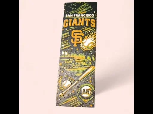 SF Giants MLB 50mm by 150mm Bookmark by MythicHue's HueForge model: SF Giants MLB 50mm by 150mm Bookmark by MythicHue's