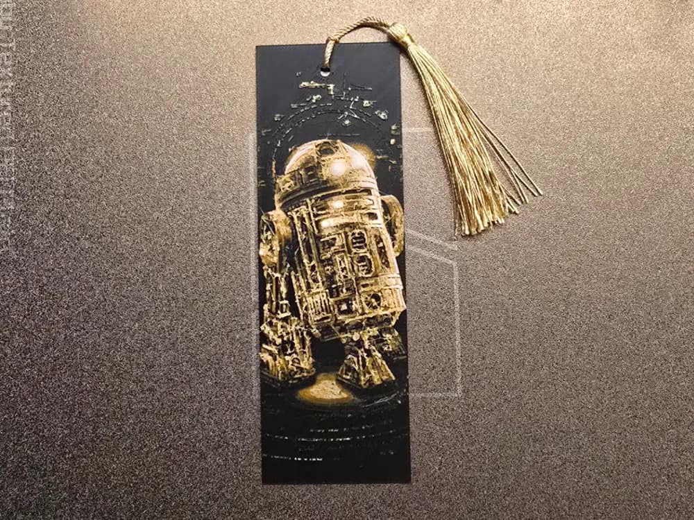 Star Wars Bookmark - R2D2 by 3D-Mentiel HueForge model: Star Wars Bookmark - R2D2 by 3D-Mentiel