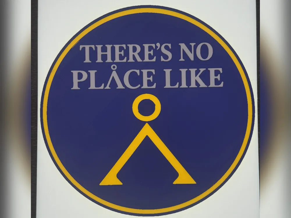 Stargate No Place Like Home Round Print Stargate No Place Like Home Round Print