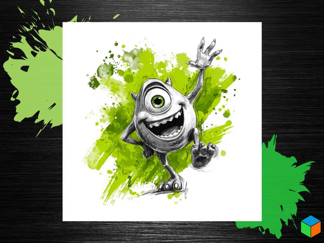 HueForge model: 🟢 NEW DISNEY DROP — MIKE WAZOWSKI! 🟢 by 3D Prints By Vic