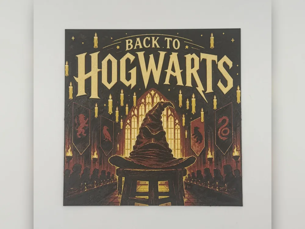 Back to Hogwarts Great Hall HueForge Print by iPrintStuffau HueForge model: Back to Hogwarts Great Hall HueForge Print by iPrintStuffau