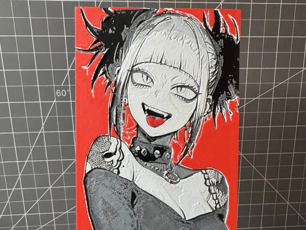 Hueforge of Cute goth Himiko Toga my hero academia by SBC Creations HueForge model: Hueforge of Cute goth Himiko Toga my hero academia by SBC Creations