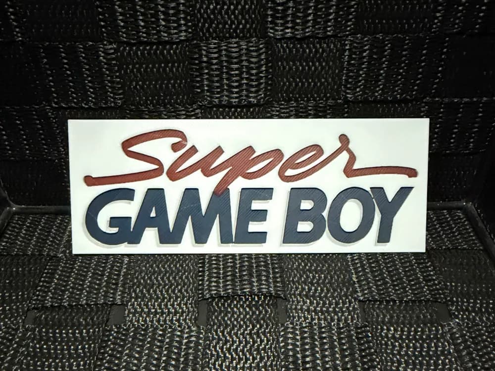 GameBoy Logo - Hueforge GameBoy Logo - Hueforge