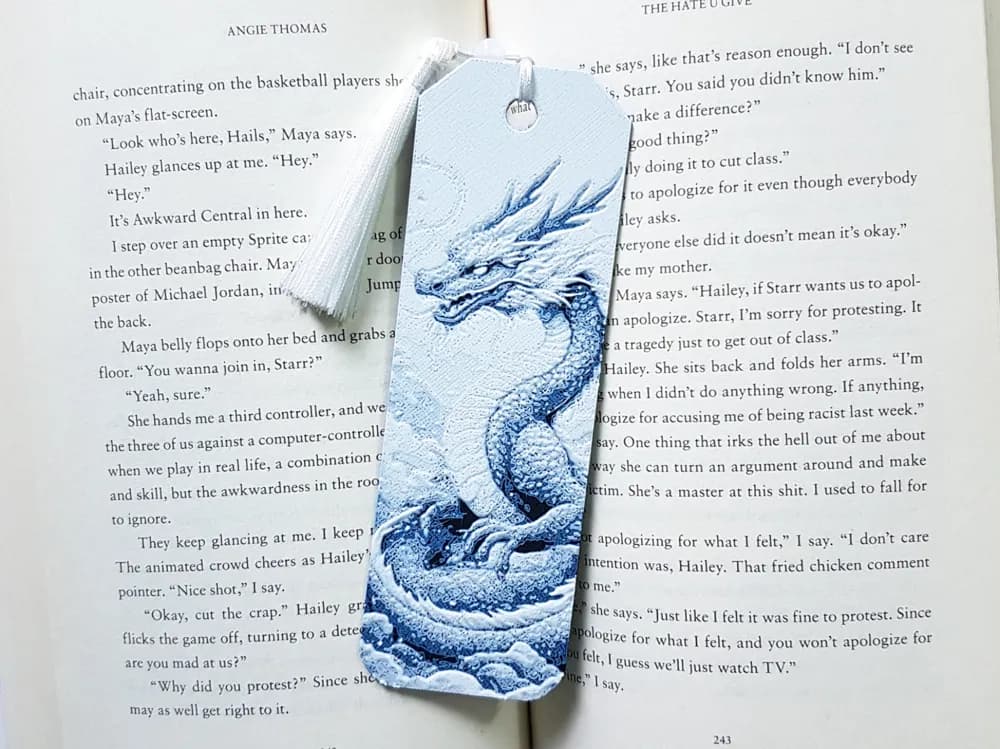 Bookmark, Dragon by Dame Jo HueForge model: Bookmark, Dragon by Dame Jo