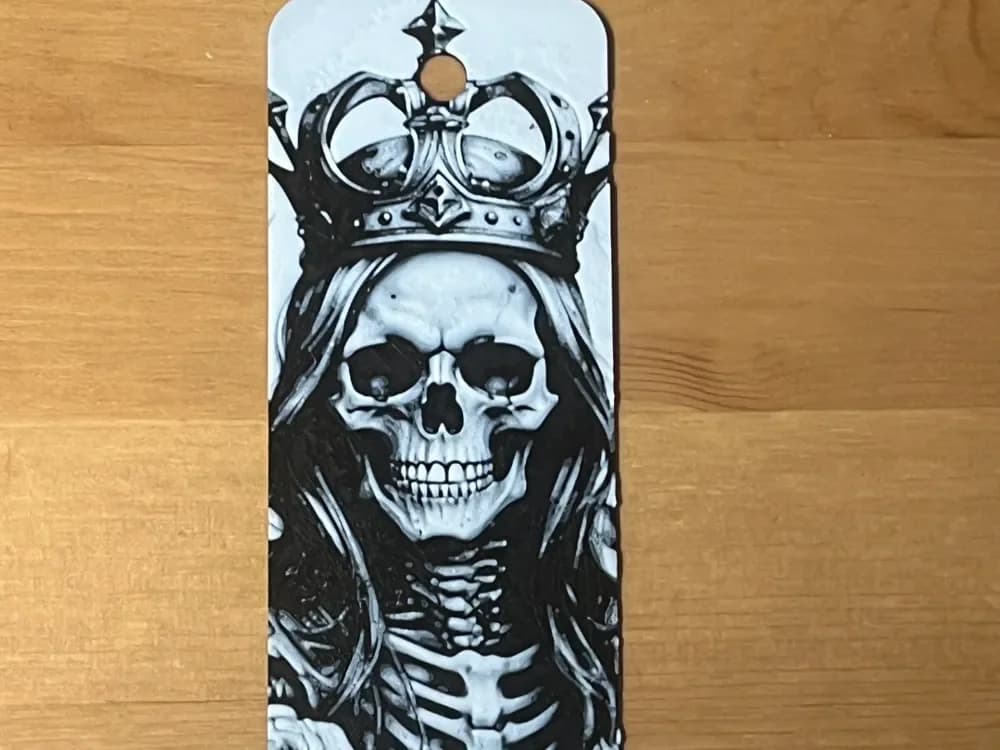 queen skull bookmark by Morganja HueForge model: queen skull bookmark by Morganja